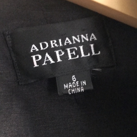 Adrianna Papell | polka dot bodycon shutter pleated cocktail dress. Size 6. - Picture 2 of 6